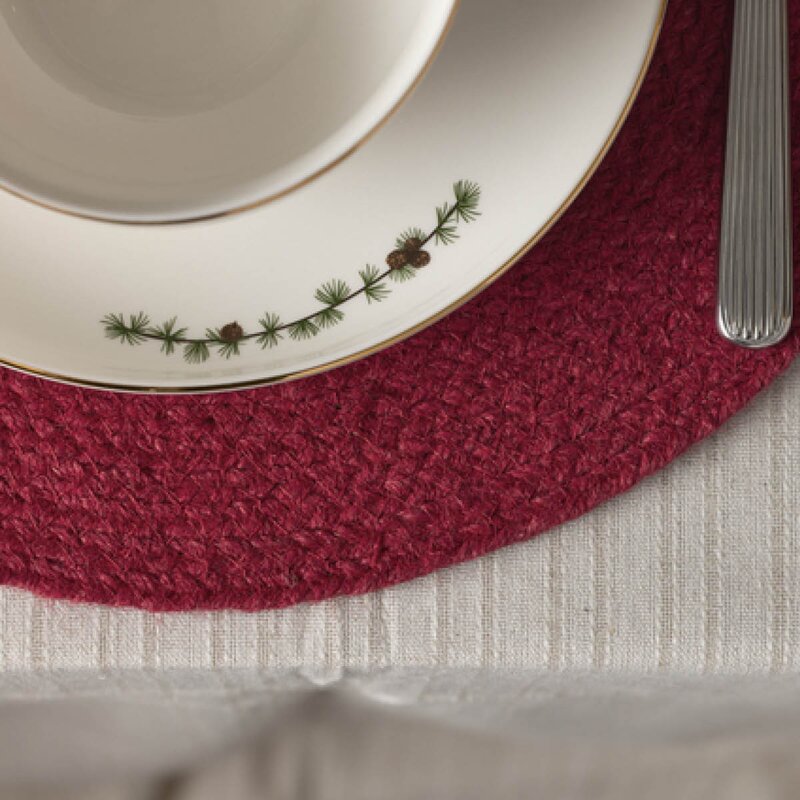 Holmen Jesper dekkebrikke Ø38 cm rød