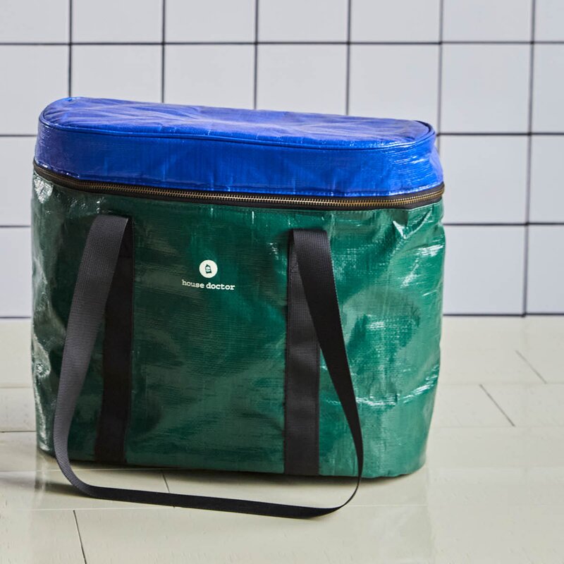 House Doctor Picnic kjølebag 38x19,5 cm grønn/blå