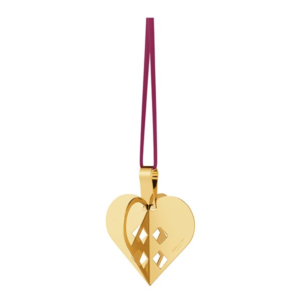 Georg Jensen Jul 2025 ornament hjerte messing