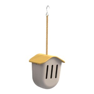 Point Virgule Sommerfuglhus 19 cm taupe gul