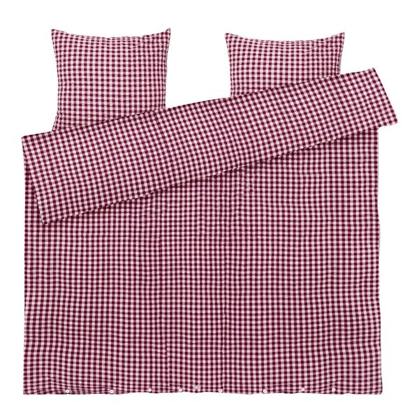 Juna Bæk&Bølge sengetøy 200x220 cm plomme/rosa