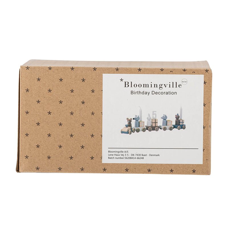Bloomingville MINI Junaid bursdagstog 38 cm brun