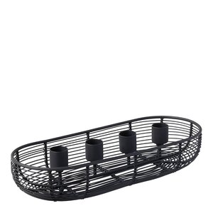 Villeroy & Boch Christmas Chic oval adventstake 29x13 cm svart