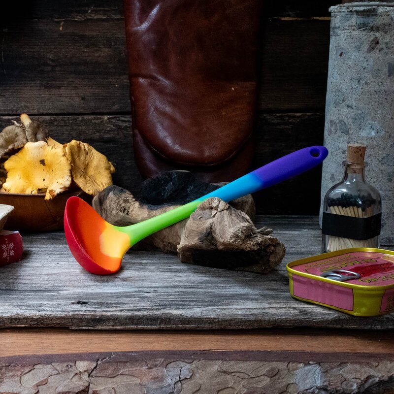 Taylor-s Suppeskje silikon 21 cm regnbuefarget