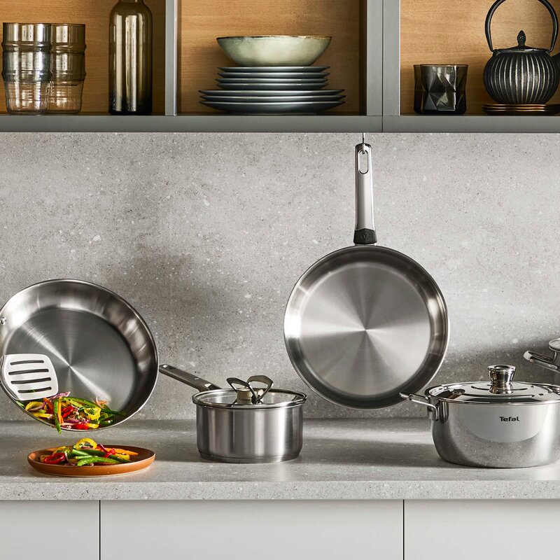 Tefal Emotion Plus SS Uncoated stekepanne 28 cm