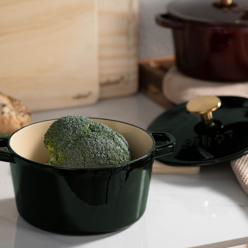 Sabor Classic støpejernsgryte 2L Shiny Green
