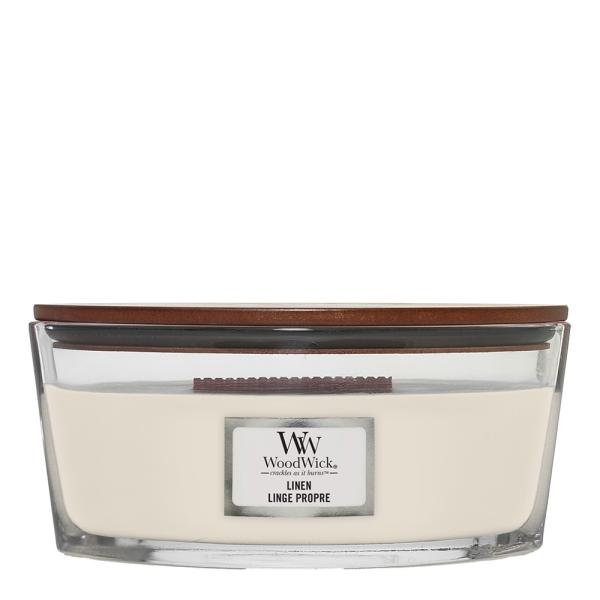 WoodWick – Ellipse duftlys linen