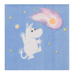 MoominArabia Mummi serviett 33x33 cm 20 stk Romeventyr blå