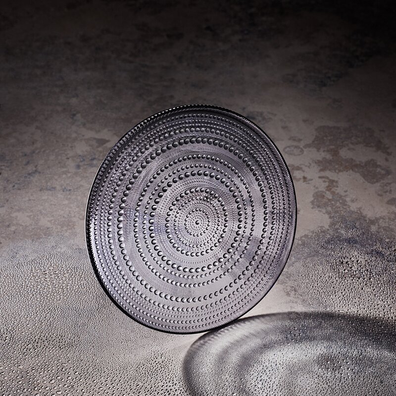 iittala Kastehelmi tallerken 17 cm grå