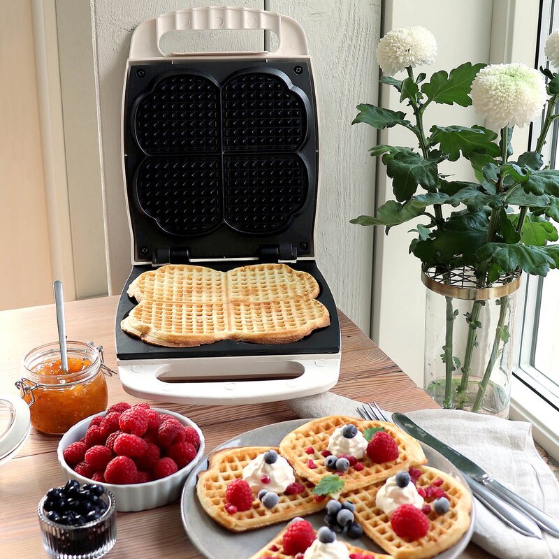 Åviken Classic vaffeljern keramisk 1000W hvit