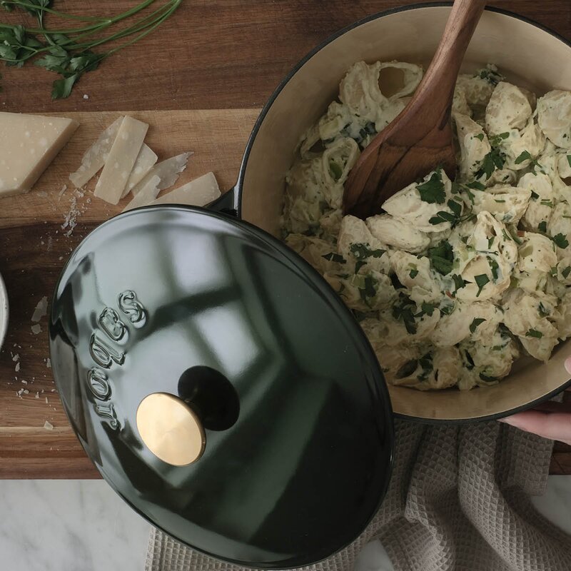 Sabor Støpejernsgryte 24 cm 4,4L mørkegrønn