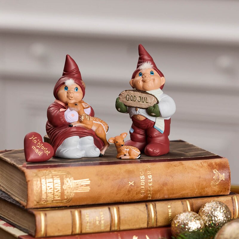 Klarborg Nissepar Elvin & Emmelie 13,5 cm årsnisse 2025