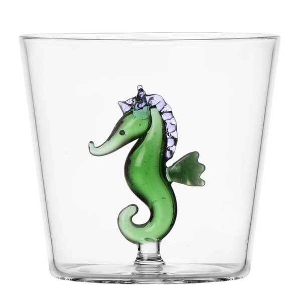 Ichendorf Milano Marine Garden vannglass 35 cl sjøhest grønn