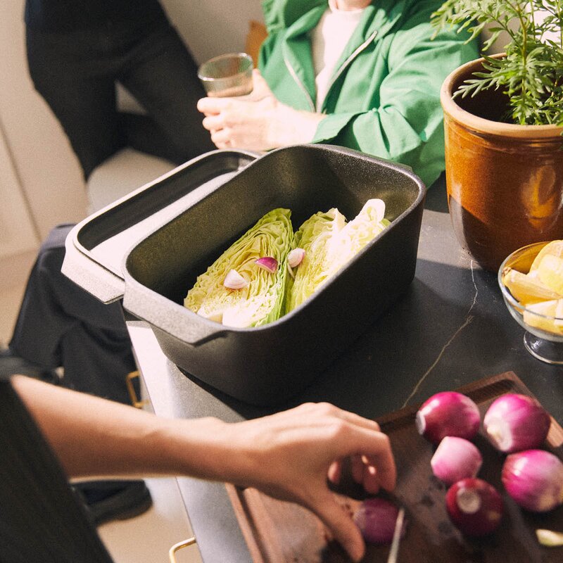 Rosendahl Bake -n- roast leirgryte 5,0L grå