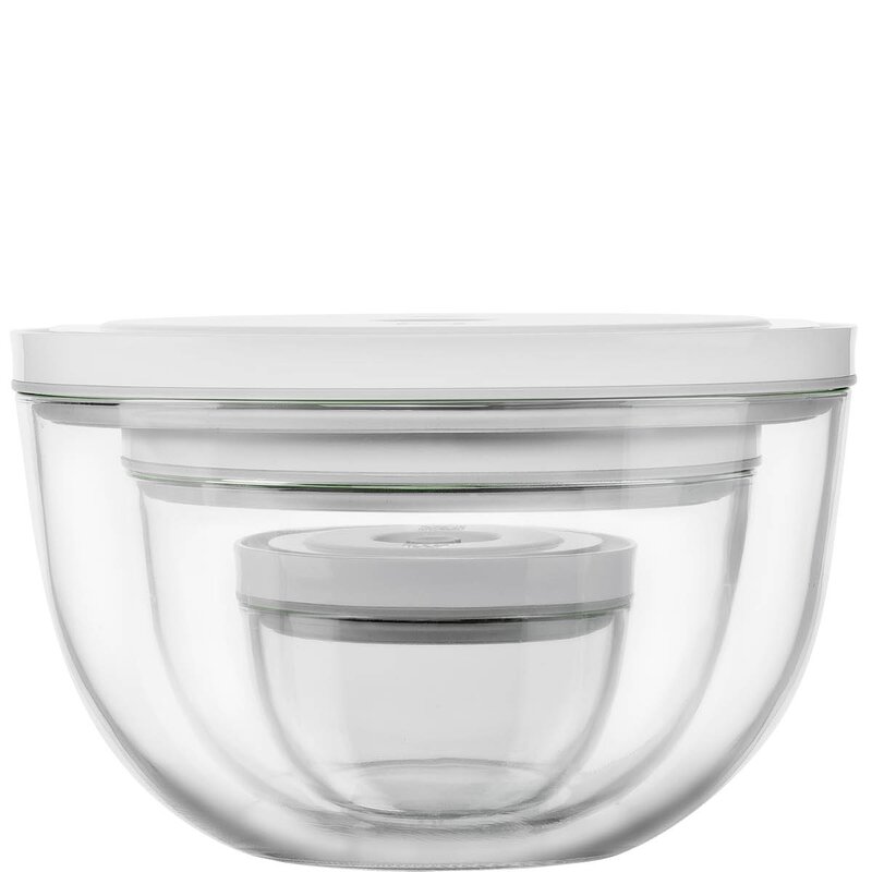 Zwilling Fresh & Save vakuumskålsett 6 deler glass