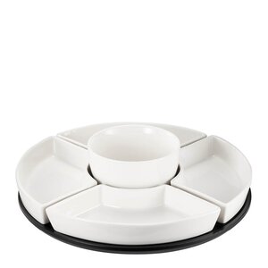 Modern House Daily Use serveringssett 6 deler hvit og svart