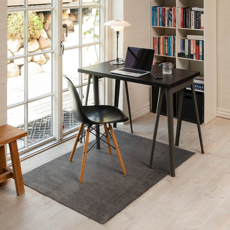 Tica Copenhagen Unicolor gulvmatte 130x90 cm steelgrey