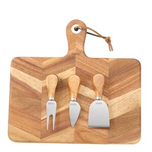 Dorre Ollie ostebrett 29x30 cm med 3 verktøy