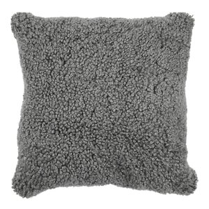 Natures collection A/S Pute new zealand saueskinn kort ull 40x40 cm Grey
