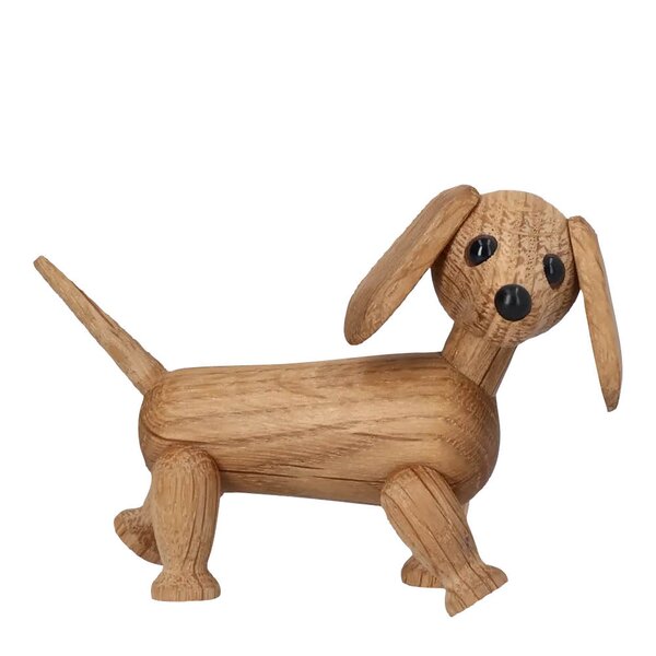 Spring Copenhagen Chico Dog trefigur 10,5 cm eik