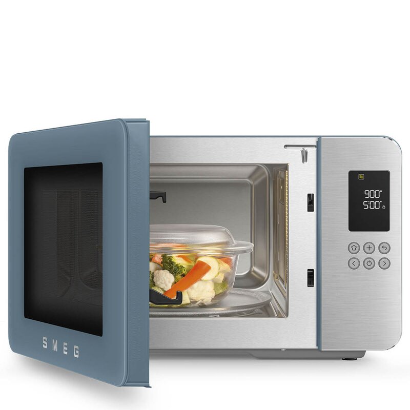 SMEG Collezione mikrobølgeovn grill MOC01 1900W storm blue