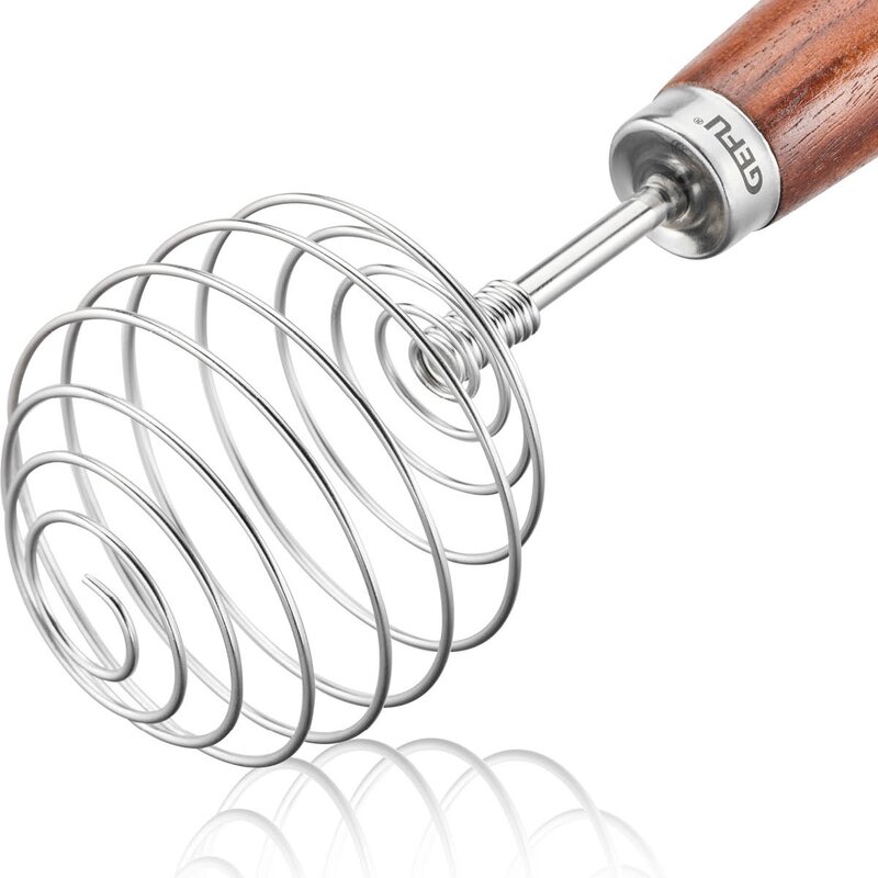 Gefu Nedo spiralvisp cm rustfritt stål/valnøtt