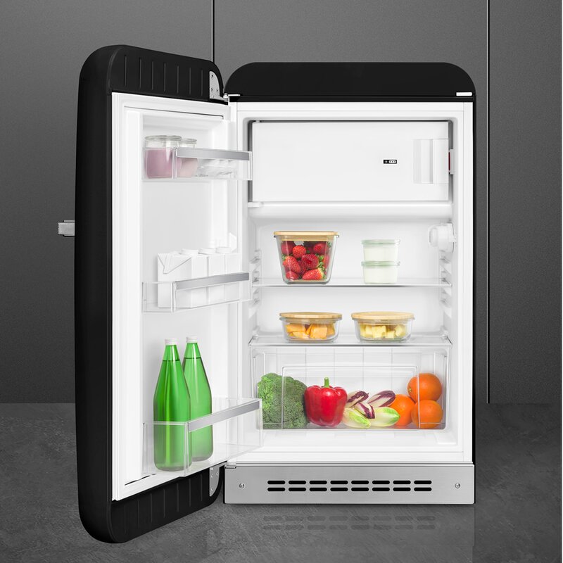 SMEG Kjøleskap m/frysedel FAB10 122L venstrehengt svart