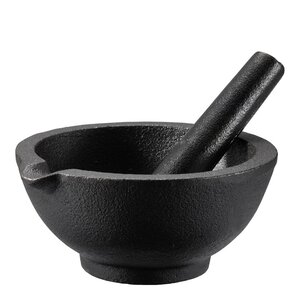 Dorre Gilly støpejernsmortel 13 cm svart