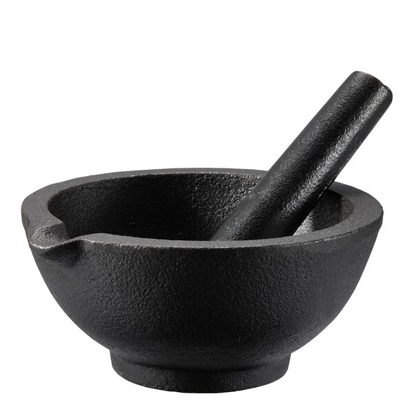 Dorre Gilly støpejernsmortel 13 cm svart
