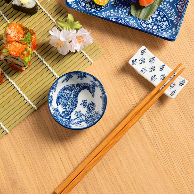 Stiernholm Sakura skål 7,5 cm hvit/blå