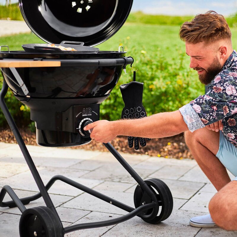 Rösle Air kullgrill F60 emljert stål/svart