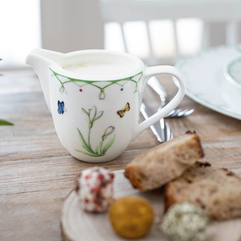 Villeroy & Boch Colourful Spring fløtemugge 21 cl hvit/grønn