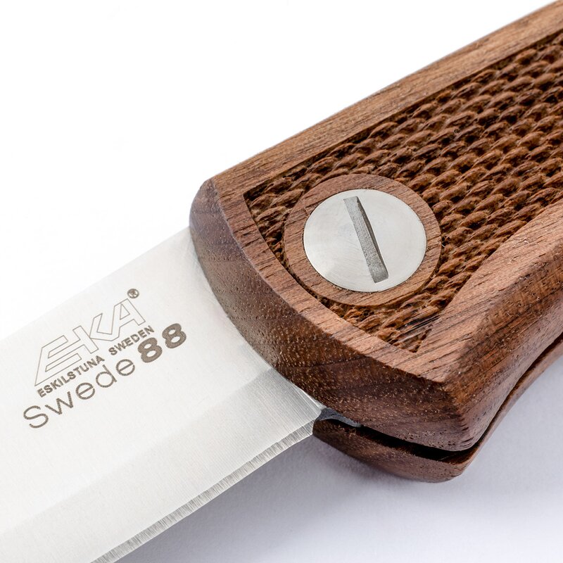 EKA Swede 88 foldekniv 7,5 cm valnøtt