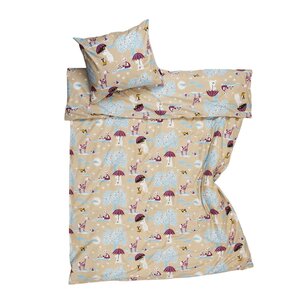 MoominArabia Mummi sengesett 120x160 cm Under paraplyen