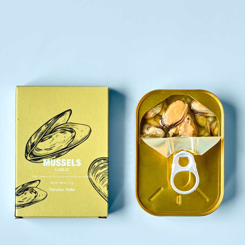 Nicolas Vahé Blåskjell i rapsolje og hvitløk 110 g