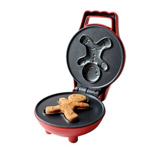 ScrapCooking Vaffeljern pepperkakemann jul rød/svart
