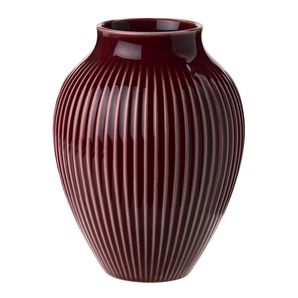 Knabstrup Keramik – Ripple vase 12,5 cm berry