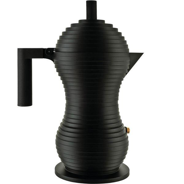 Alessi Pulcina espressokanne 6 kopper svart