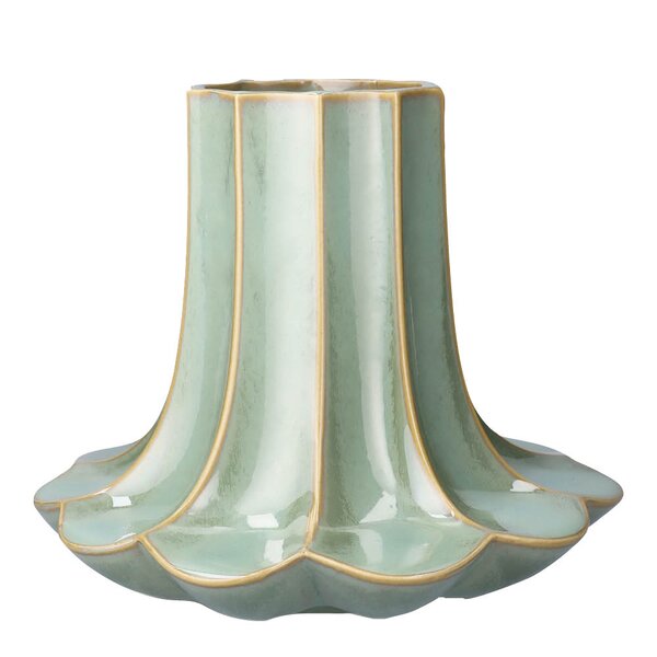 Kähler Kantarel vase 20,5 cm grønn