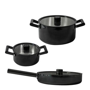 Vargen & Thor Glima grytesett 3 stk Limited Edition svart