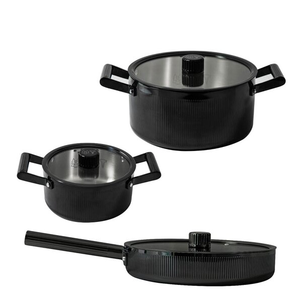 Vargen & Thor Glima grytesett 3 stk Limited Edition svart