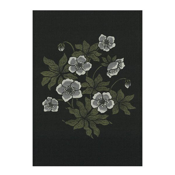 Ekelund Skumringsblomst håndkle 35x50 cm grønn