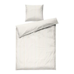 Juna Soft sengesett 140x200 cm offwhite/karamell