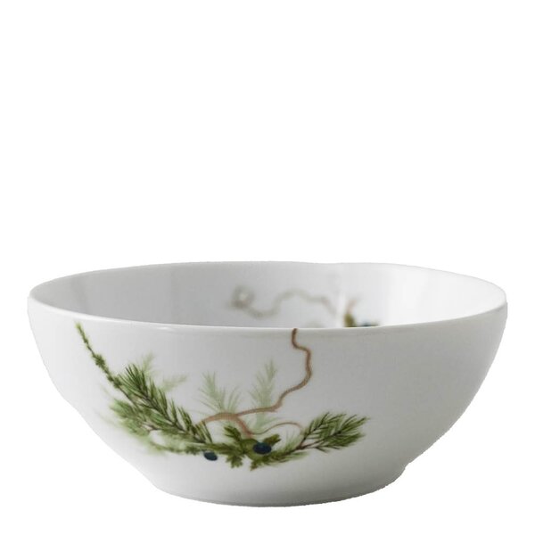 Magnor Nostalgi liten bolle 15 cm hvit/grønn