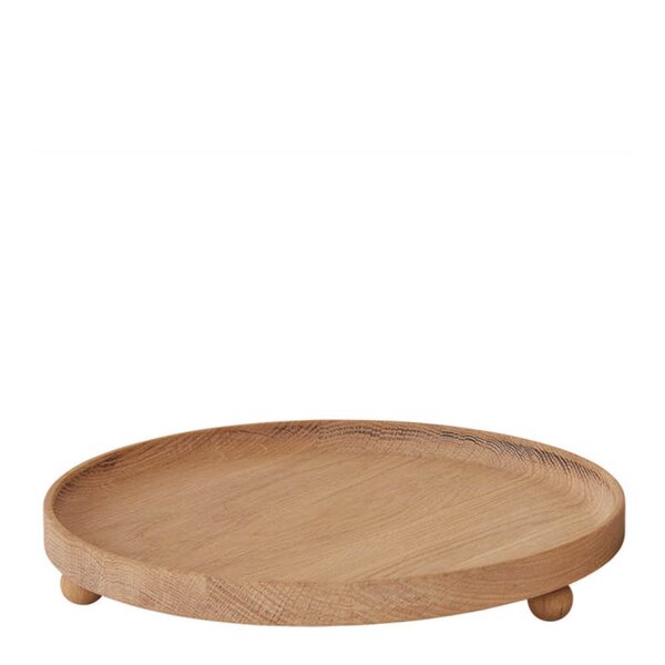 OYOY Inka trebrett rund 30 cm eik