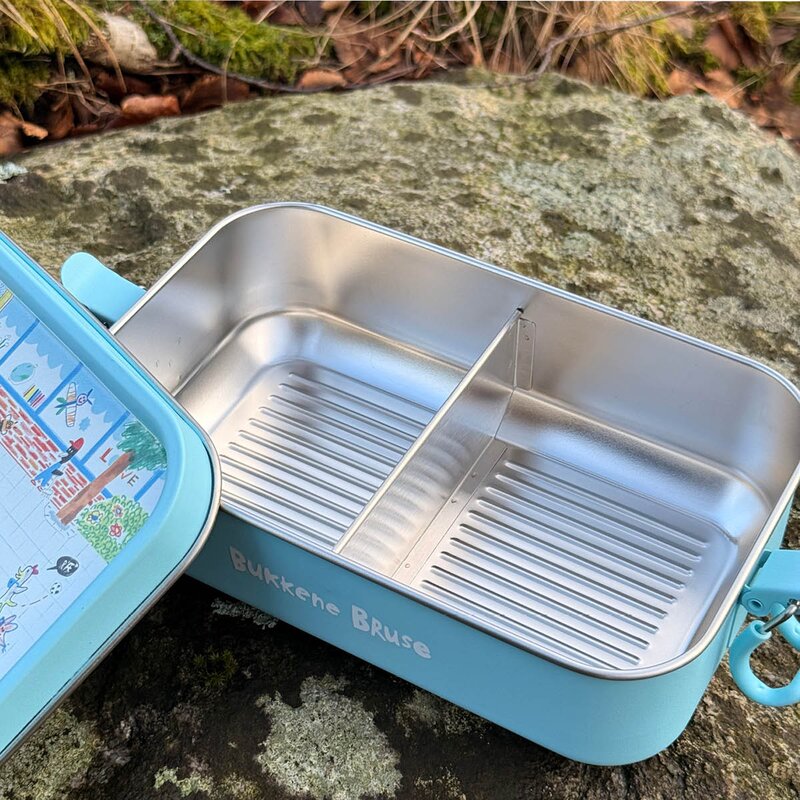 Modern House Bukkene Bruse matboks 1L back to school blå