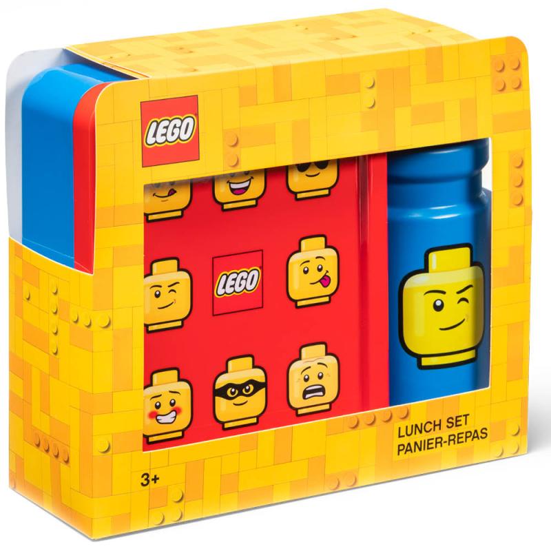 Lego Lunsjsett ikonisk blå/rød
