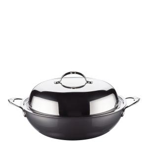 Hestan Nanobond wok med lokk 36 cm stål