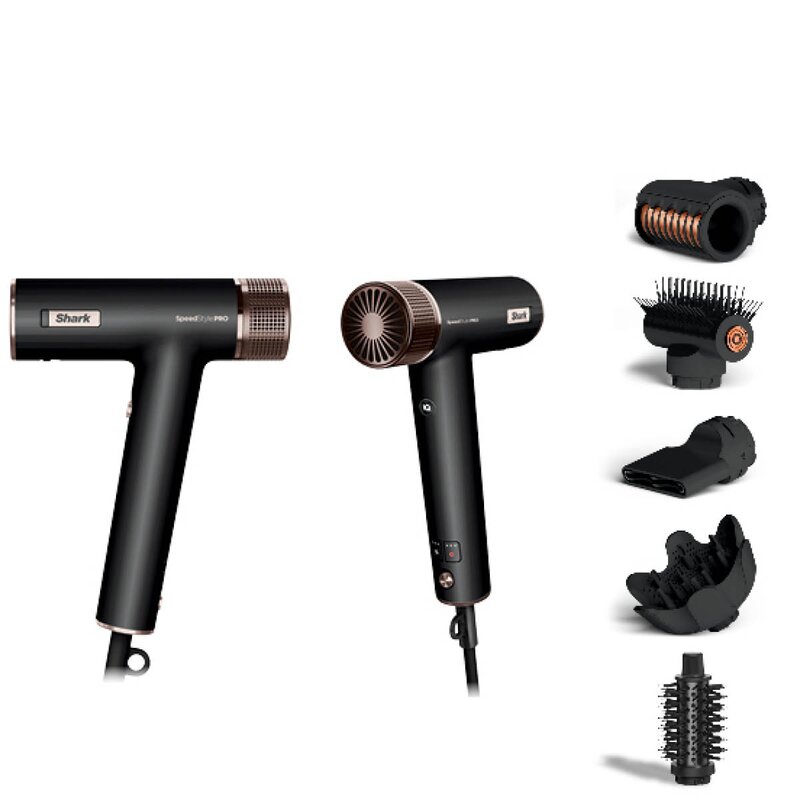 Shark Beauty SpeedStyle Pro 5-i-1 hårføner med høy hastighet HD752EU svart