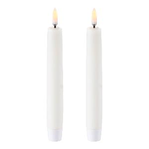 Uyuni Lighting LED kronelys 15,5x2,3 cm 2 stk hvit